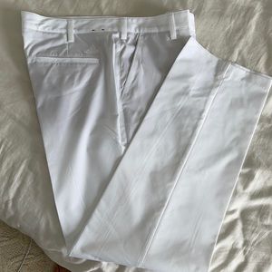 Brand New 36/32 White Adidas golf Pants.
